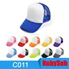 Cheap Advertising Custom Sublimation Hat Blanks Kids Cotton Baseball Mesh Cap Hat for Sublimation Printing