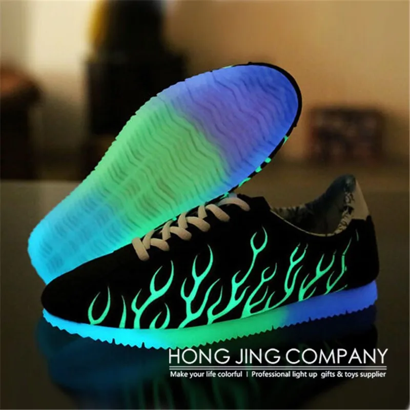 pictures of glow in the dark shoes