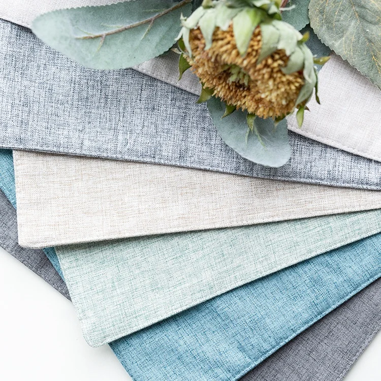 

Home Kitchen Japanese Plain Style Table Mat Tableware Decorative Placemat Dining Table Pad, 9 colors as pic.