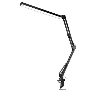 7w Metal Led Swing Arm Desk Lamp Dimmable Flexible Arm Lamp Clamp For Reading Office 3 Brightness Modes Table Light Buy Table Led Lamp Led Office