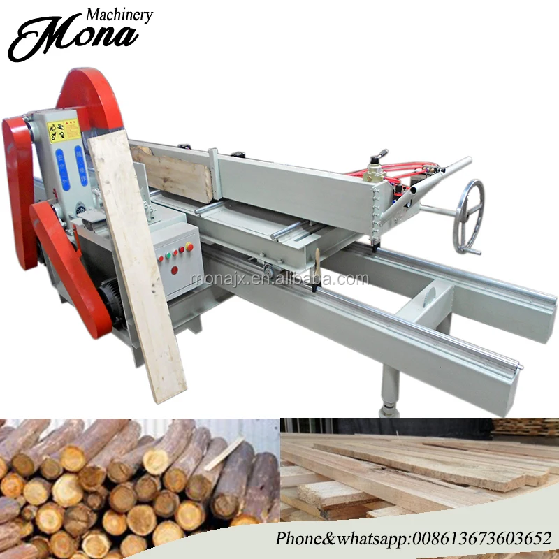 Large Diameter Log Wood Table Sawmill Sliding Table Panel Saw Machine