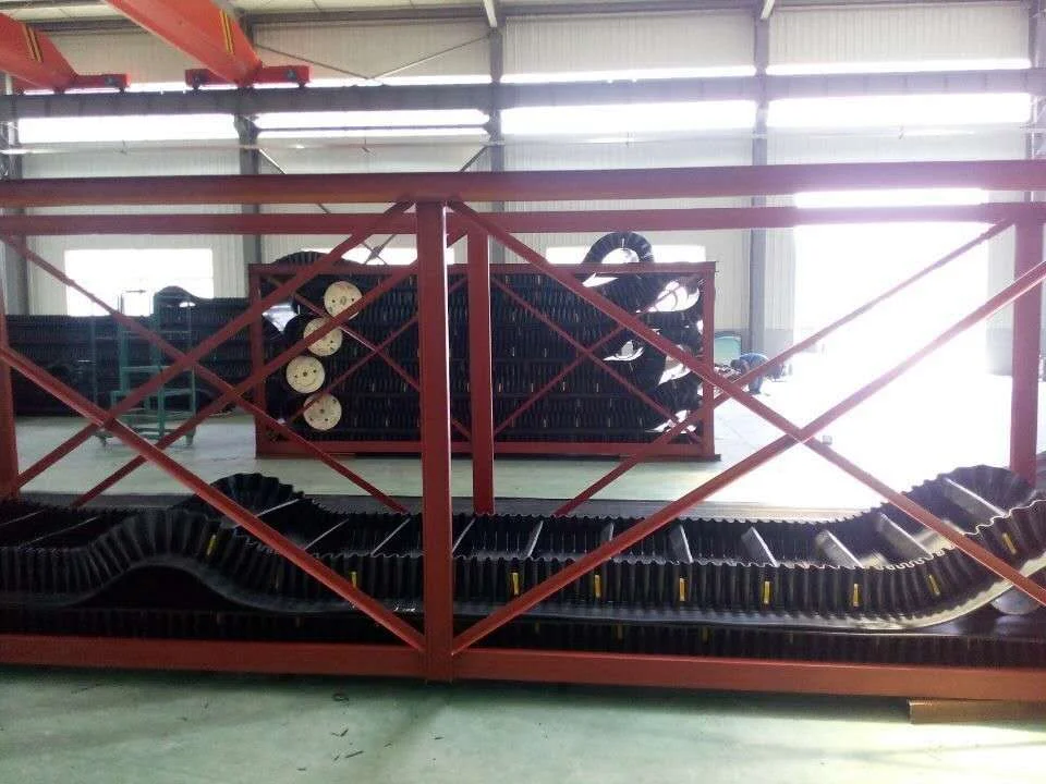 heavy duty sidewall conveyor belt high-angle transport