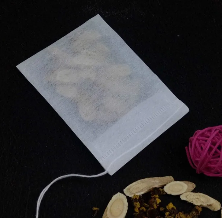

100pcs Teabags 5.5x7CM Empty Scented Tea Bags With String Heal Seal Filter Paper for Herb Loose Tea Bolsas de te