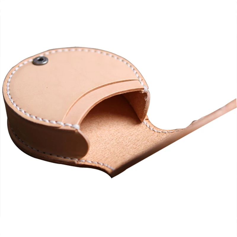 
2016 custom vegetable tanned leather artwork coin purse 