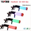 LED Co2 Gun led dj light Cannon Co2 Pistol with RGB LED light effect flashlight portable gun party lights shoot 9-10Meter