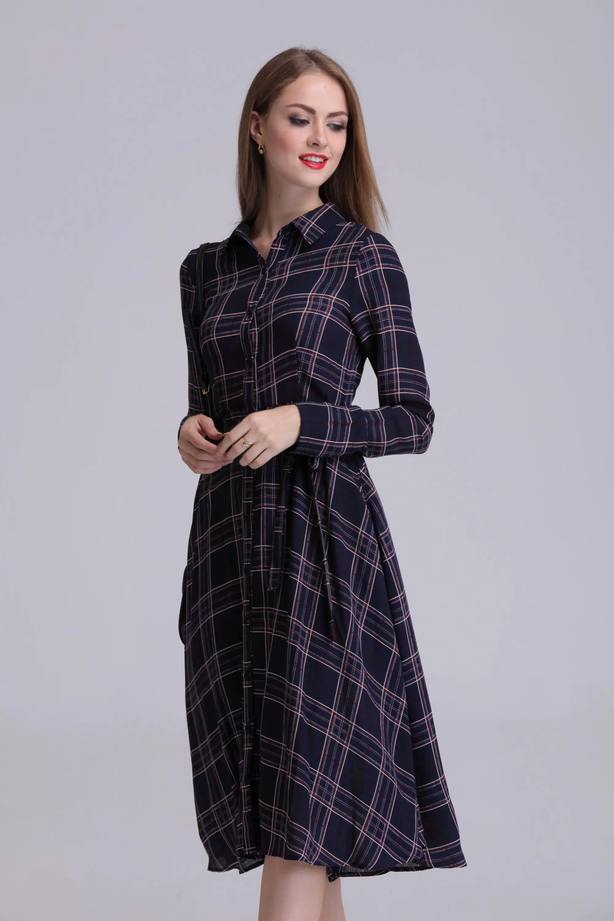 maxi plaid shirt