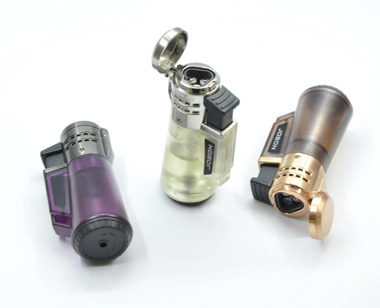 2019 Jobon Brand Custom Portable Jet Lighter With Plastic Body Butane