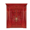 Classic design mahogany solid wood door main double door wooden