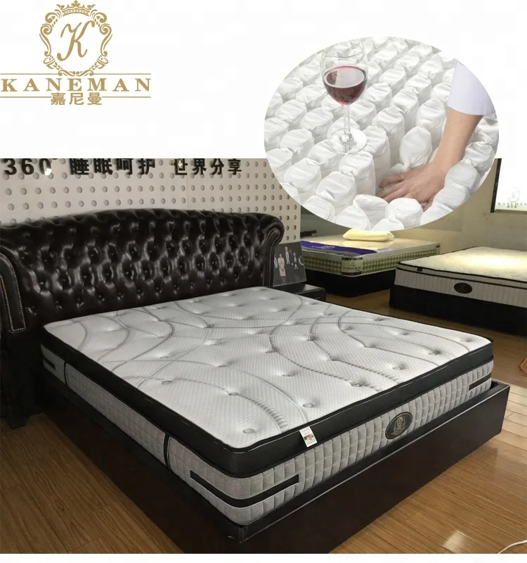 

Home Furniture Pocket Spring Mattress With Soft Foam Compress Packing Spring Mattress, White