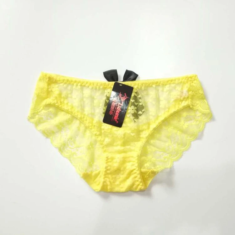 

LUBUNIE 8225 sexy lingeries panty low waist transparent ladies women underwear lace panties, As shown