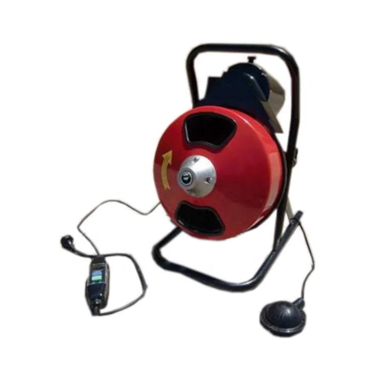 Sewer Pipe Cleaning Machine 250w 50ft Automatic Electric Snake Drain