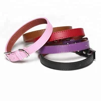 

Durable waterproof leather dog collar genuine leather pets collar
