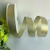2018 gold plastic ribbon rolls with printing