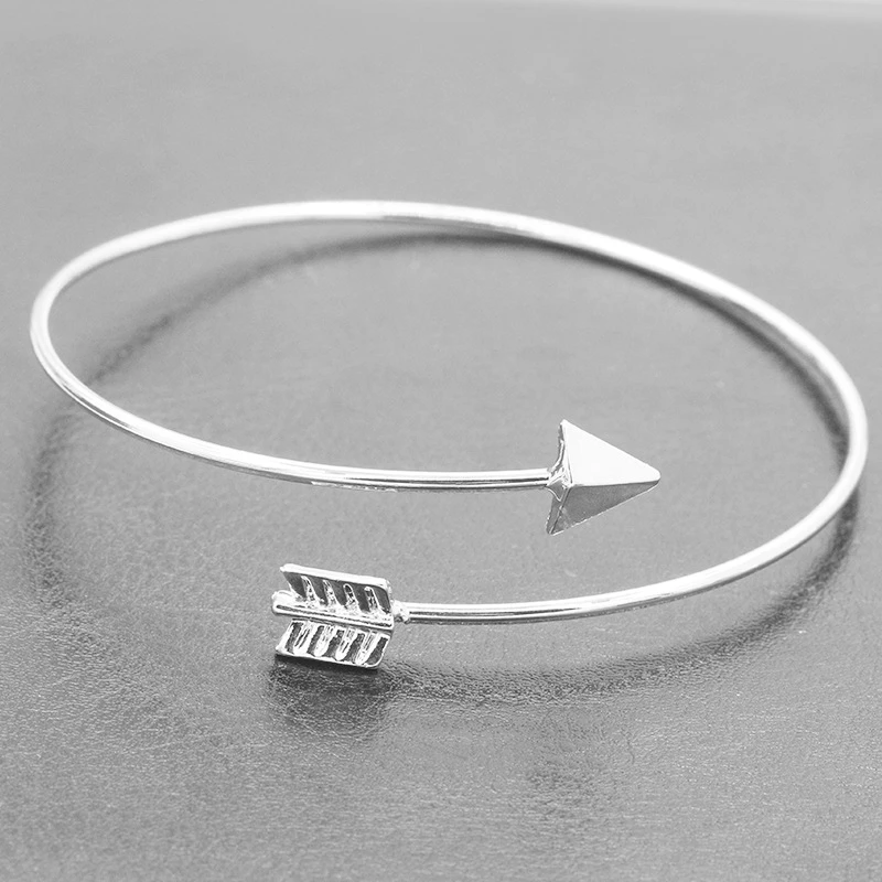 

Yiwu Accessories Man Silver Jewelry Charm Arrow Bracelet, As picture