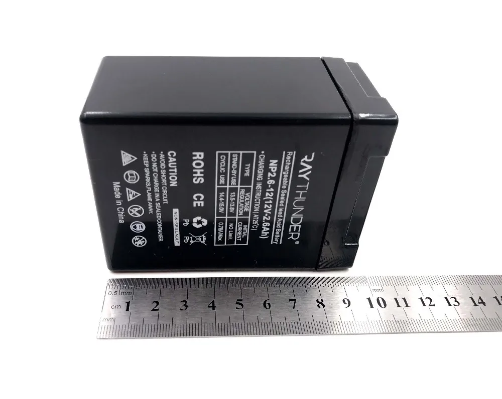 Batteria AGM 12V 2.6Ah T1 - Per Applicazioni Stand-by, Vita Attesa 5 Anni, Dimensioni 70x48x98mm - Foto 12