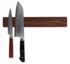 New idea Walnut Magnetic Knife Holder with Multi Purpose Functionality as Knife Magnet, Knife Strip, Magnetic Organizer