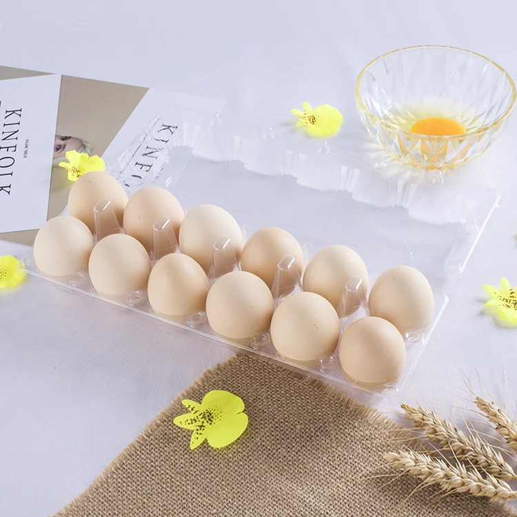 
Clear 12 Cell Pack Plastic Tray plastic egg tray 