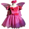 Princess girl Magic Fairy Birthday Party Dress Halloween Costume For Girls Children Cosplay Tutu Dresses With Wing