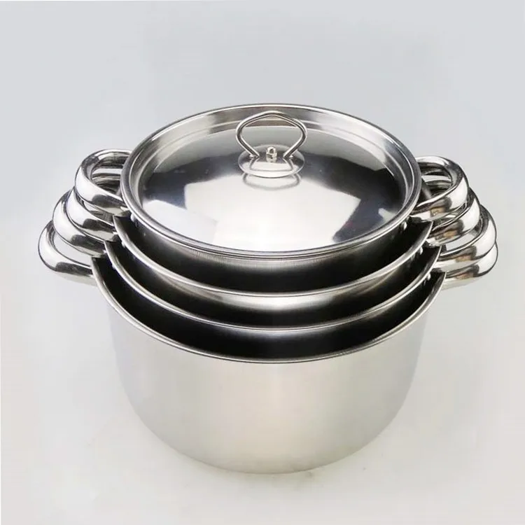 4pcs Stainless Steel Milano Cookware Sets,Cheap Kitchen Cooking Pots