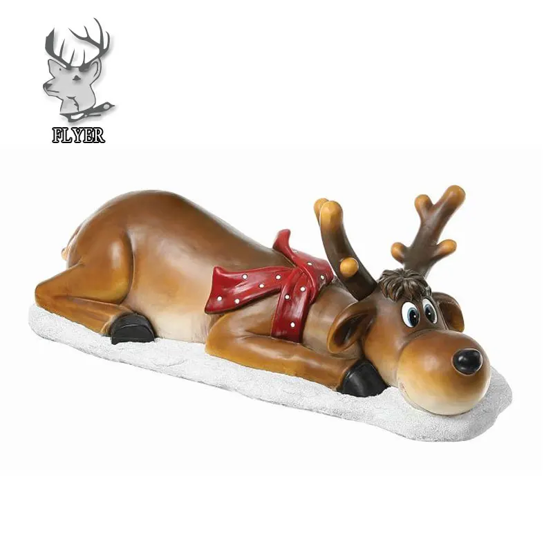 large outdoor resin reindeer