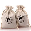 wholesale factory custom cotton canvas drawstring coin pouch