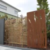 Corten Steel Garden Screen Laser Cut Custom Design