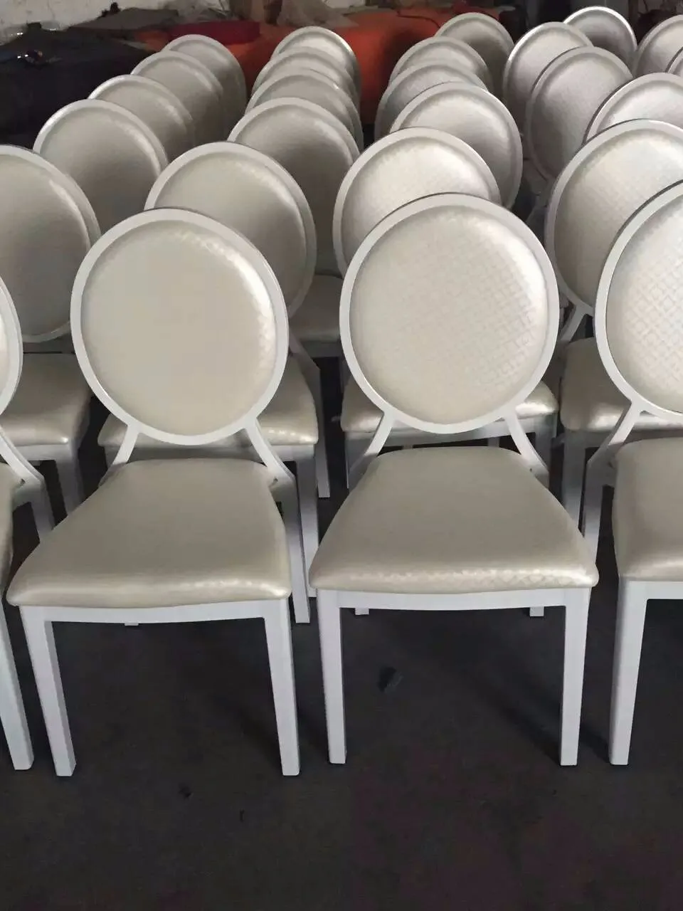 Qatar Modern Banquet Round Back Leather White Wedding Chairs For Sale Buy Round Back Chairs