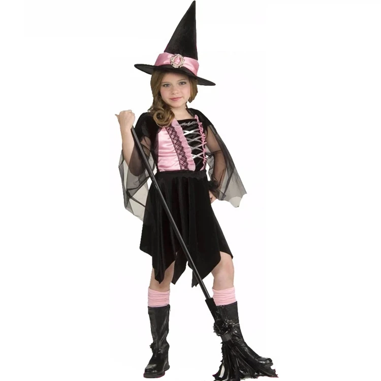 卸売ファッションキッズパーティーコスプレ女の子魔女ハロウィンコスチューム帽子付き Buy ハロウィン魔女衣装 女の子ハロウィンコスチューム 魔女衣装 Product On Alibaba Com