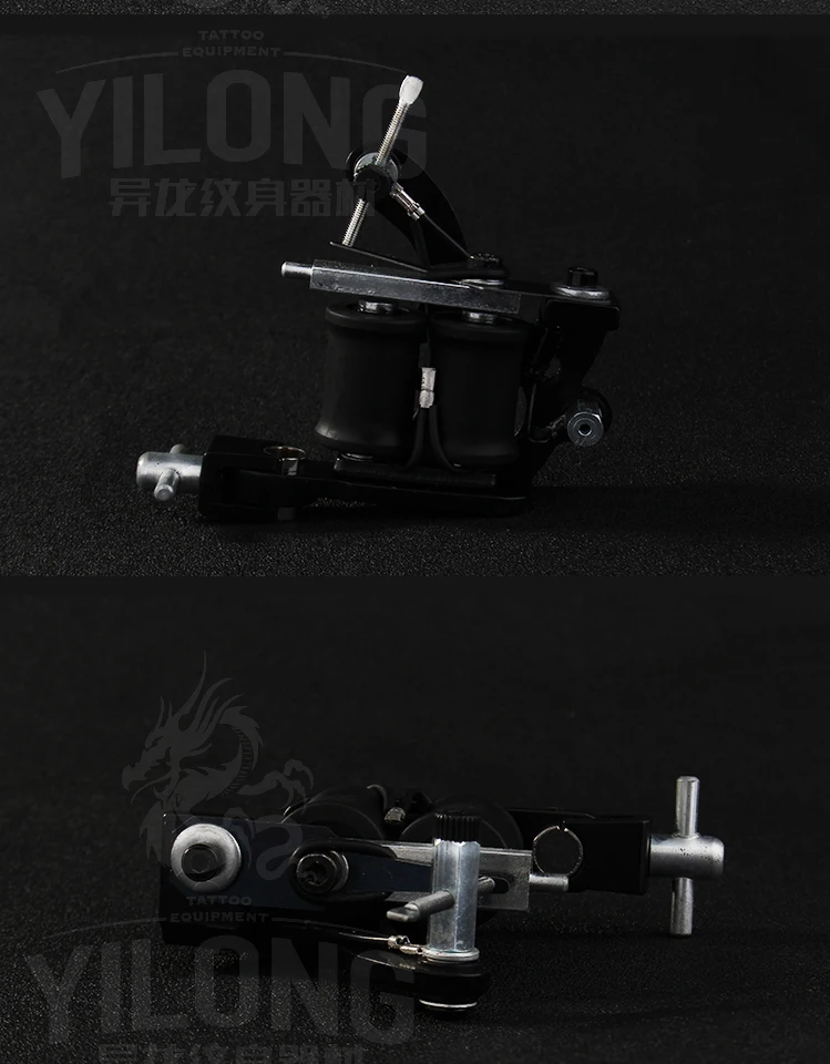 Yilong Wholesale Professional Iron 10 Coil Tattoo Machine Tattoo Gun Shader For Permanent Makeup