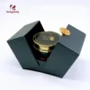 Custom Luxury matte Black cardboard gift box with gold stamping Logo for candle box packaging