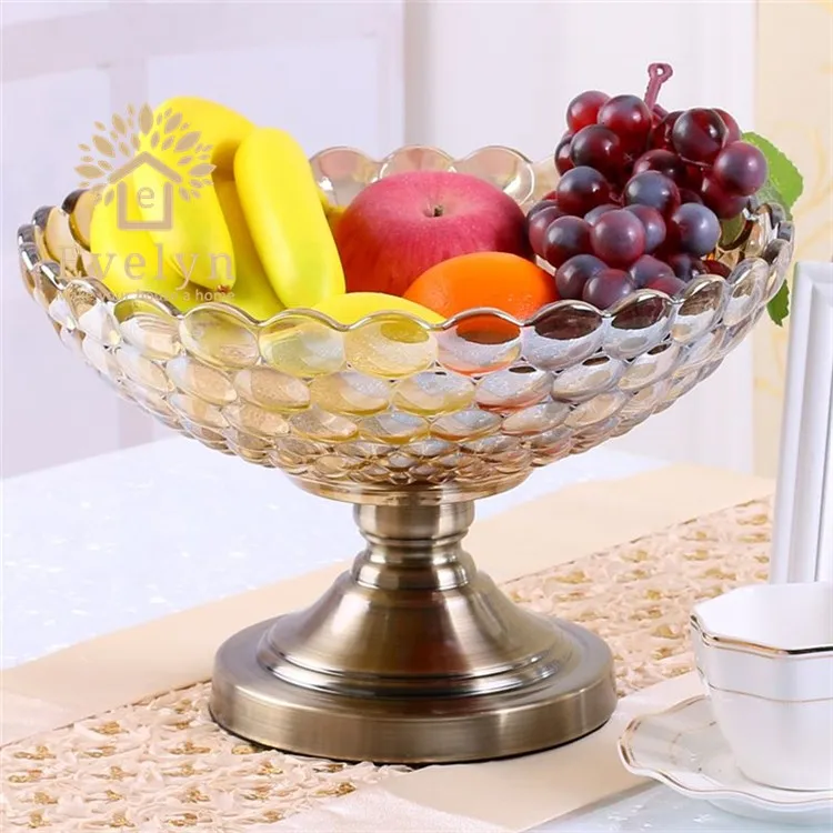 European Style Popular New Design Small Decorative Glass Fruit Tray ...