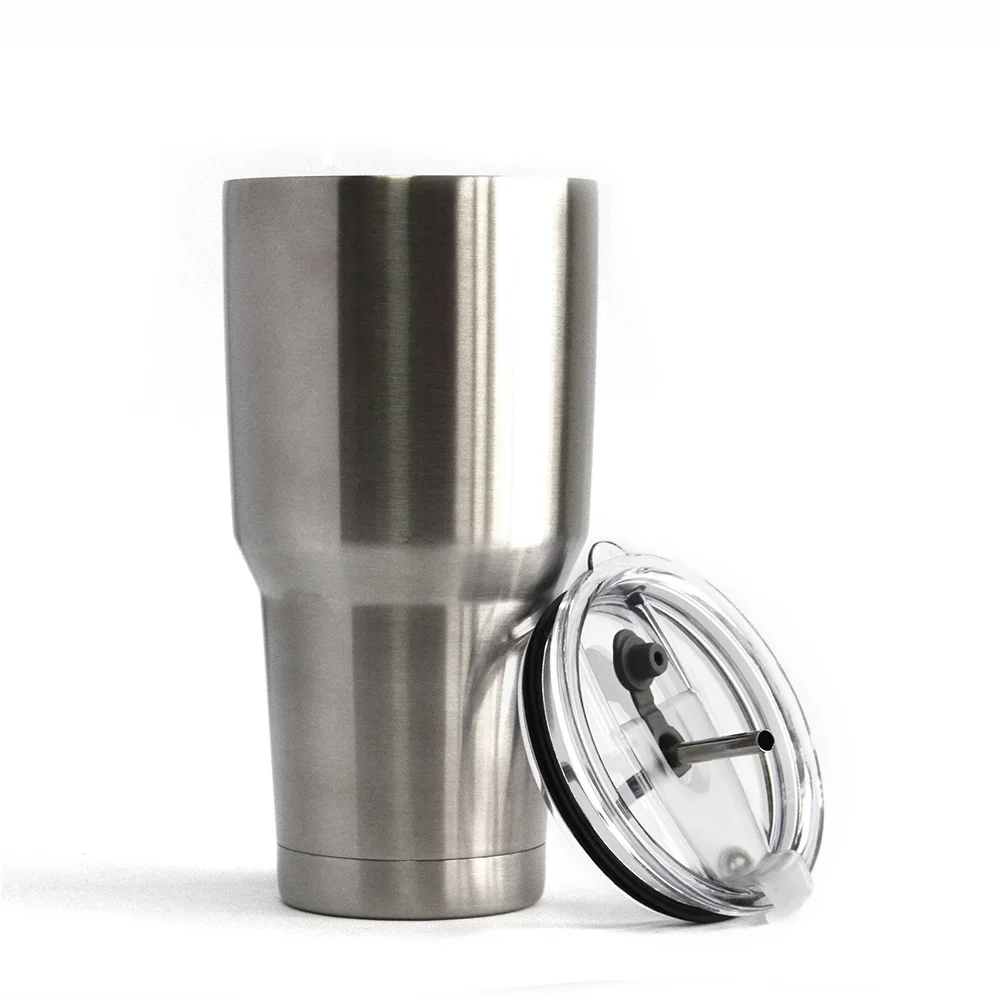 

30oz Double Wall Stainless Steel Tumbler with Straw, Can be customized