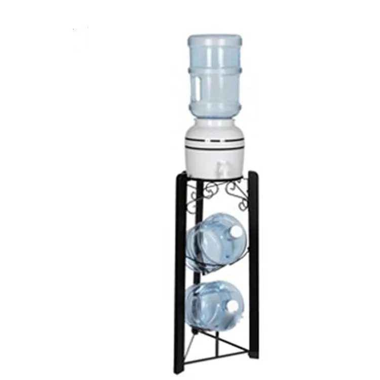 3 Tire Factory Wholesale Floor Stand Metal 5 Gallon Water Bottle Stand