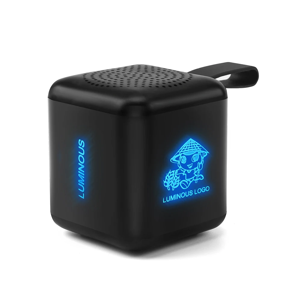 Shenzhen Bluetooth Speaker With Led Light Cube Shape Speaker Mini Speaker For Promotion