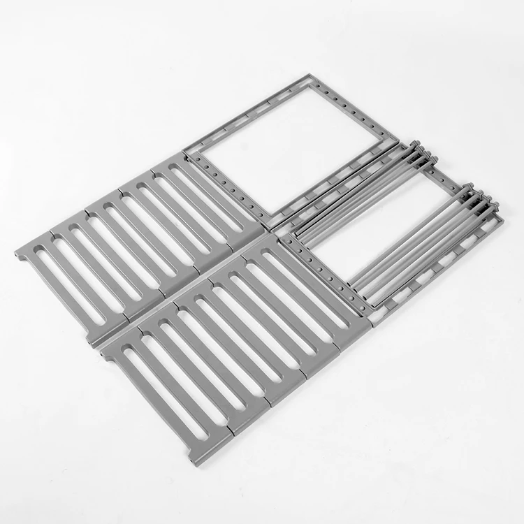 
saving space Adjustable length plastic under the sink storage shelf 