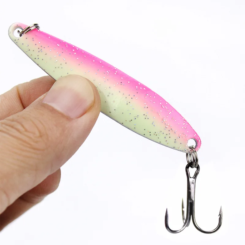 

Peche Double Colors Pesca Fishing Spoon 13g Hard Metal Fishing Lure Spoon, 5 colors available