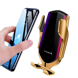 Rose Gold Wireless Car Charger Phone Mount