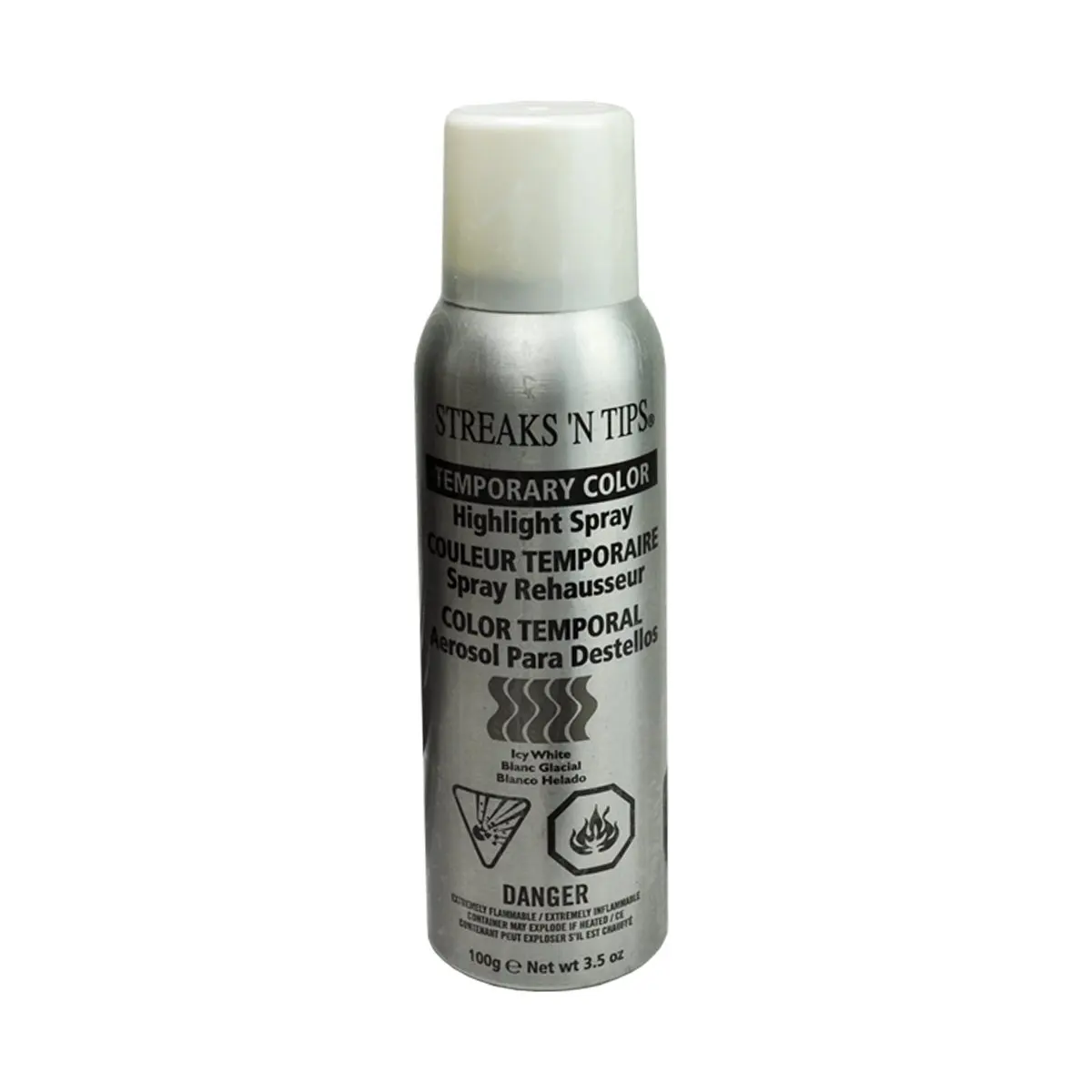 Icy White Temporary Color Highlight Spray 3.5oz (PACK OF 2). 11.03. 