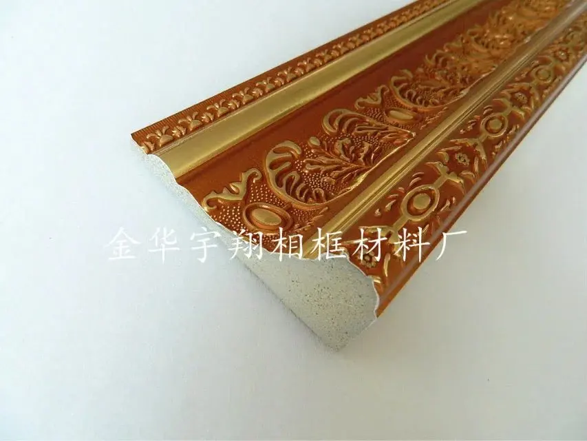 Color Dorado Plástico Moldeado Cornisa Para Celling Con Emossed