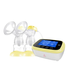 double electric breast pump with rechargeable battery bpa free lactating milk breast pump