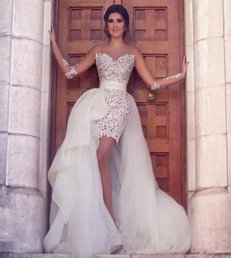 cocktail wedding gown