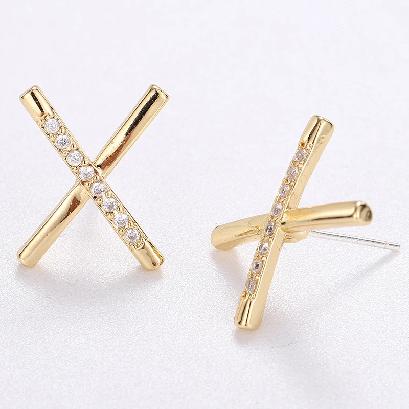 

Lattefah 2019 Fashion Cross Earrings Earrings Geometry Long Stud Earrings For Women Jewelry