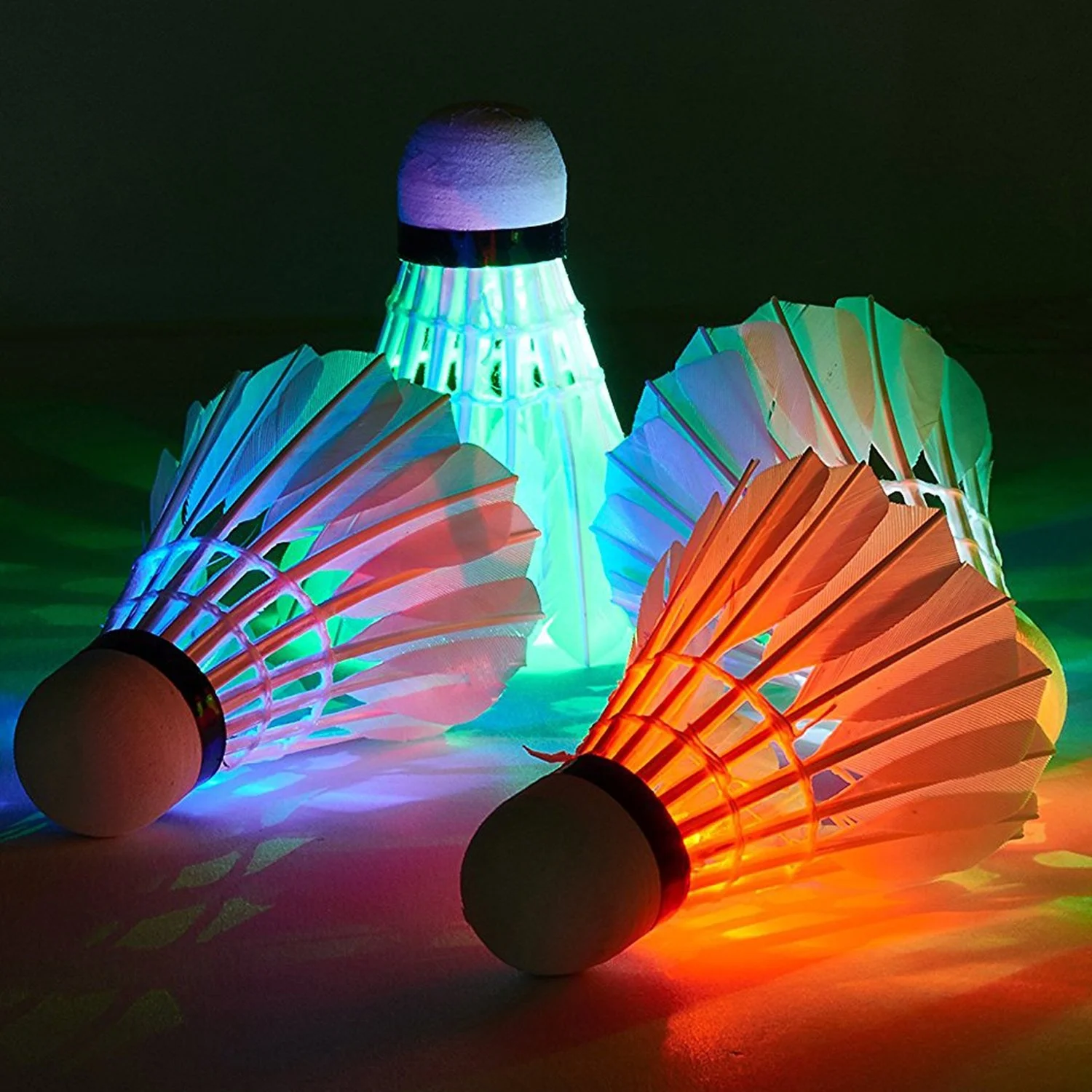 
High durability LED badminton unique Shuttlecock colorful badminton Shuttlecock 8 pcs 