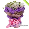 new design waterproof plastic translucent christmas gift wrapper