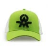 Custom running sports cap 100% polyester 3d embroidery trucker hat