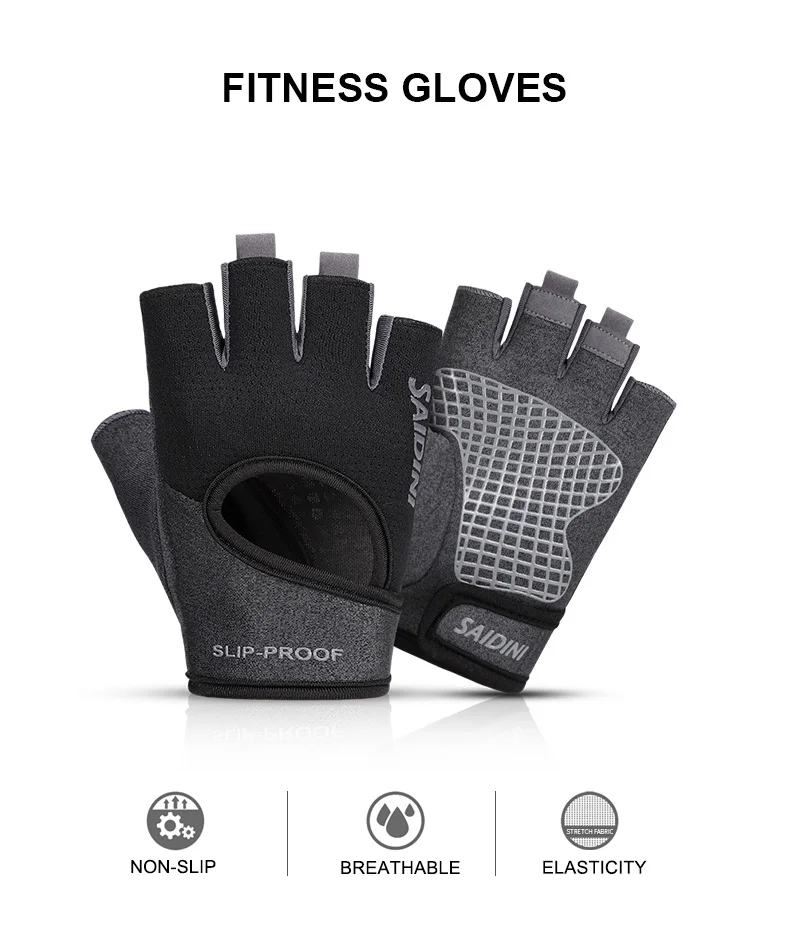 Wholesale Unisex Fingerless Fitness Accessories Gym Gloves Buy
