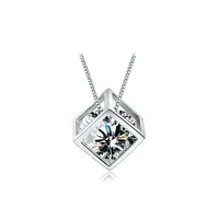 

Top class rubik's cube pendant 925 sterling silver necklace