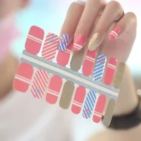 

Non-toxic popular special pattern nail stickers, wholesale nail polish custom nail wraps, 3d nail art