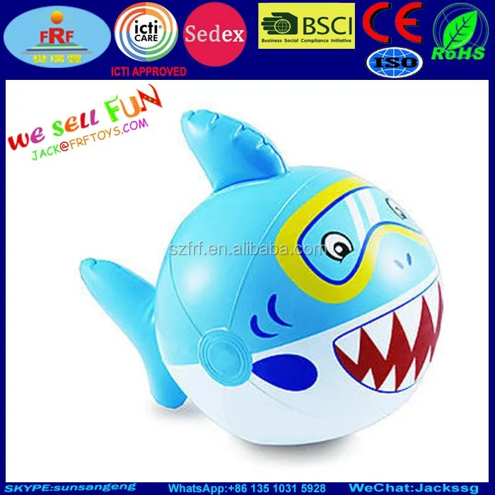 Animal Character Inflatable Shark Beach Ball.jpg