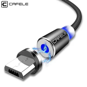CAFELE Great Quality Android Charging Magnetic Nylon Fabric Braided Micro USB Data Cable